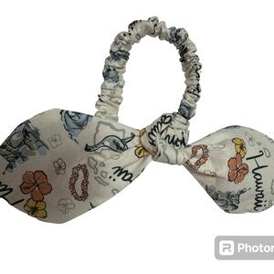 Hawaii map print hair tie scrunchie hand made USA cotton rare fun summer gift it